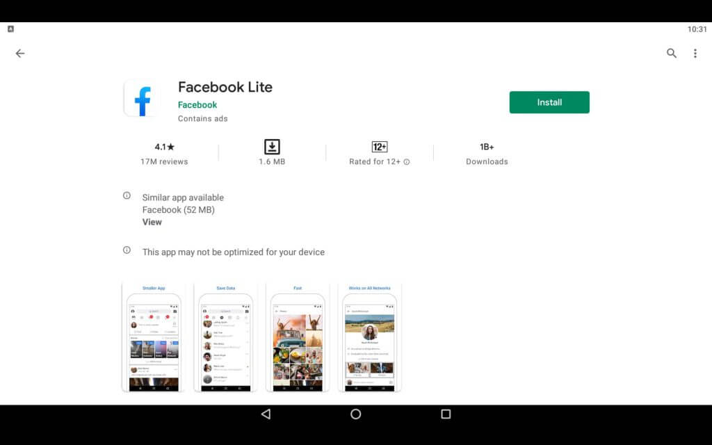 Download Facebook Lite for PC (Windows)