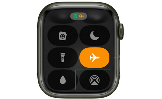 choose airplay on apple watch