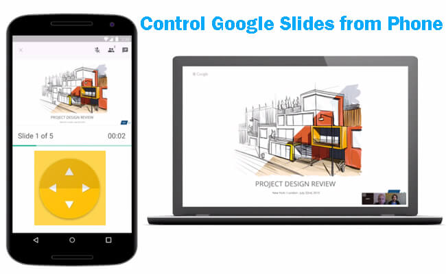 control google slides from phone