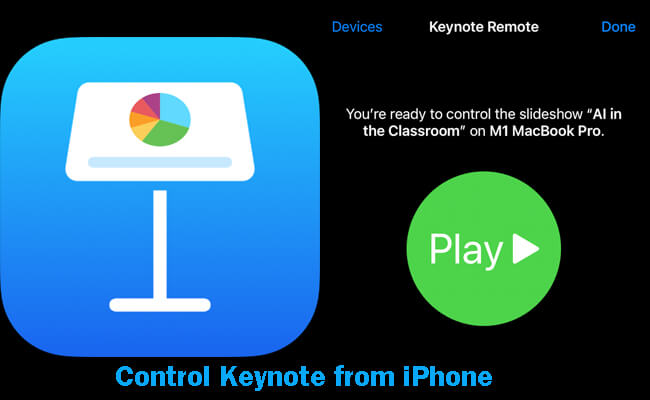 control keynote from iphone