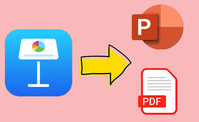 convert keynote to ppt or pdf