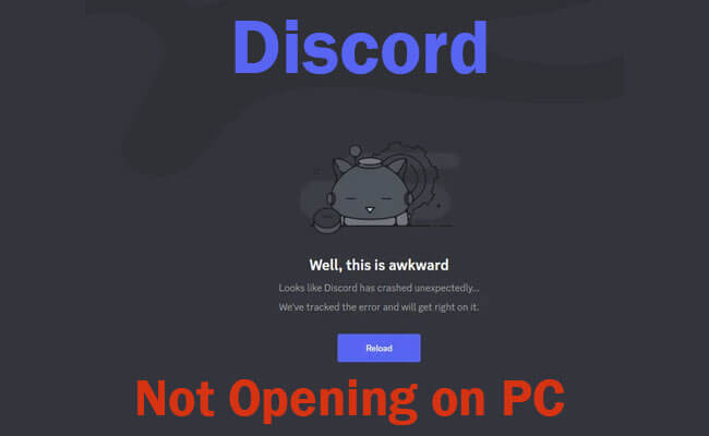 discord not opening on pc