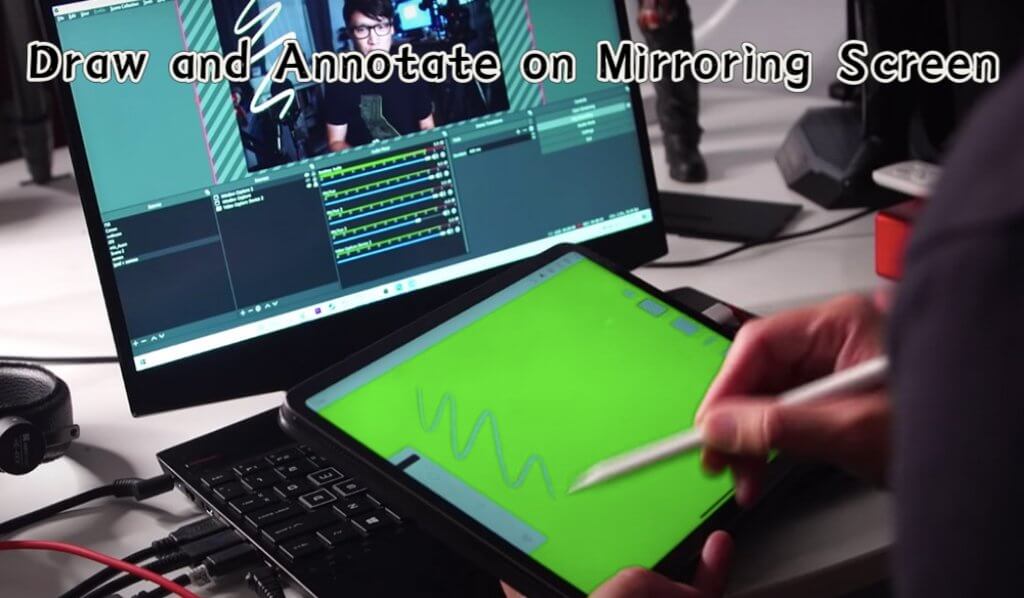 draw and annotate on mirroring screen