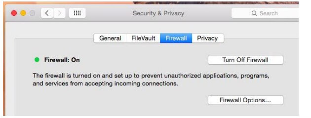 firewall on mac