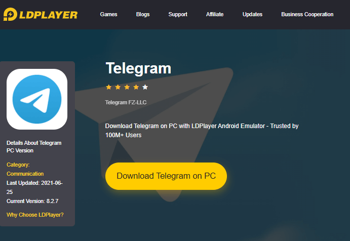 get telegram pc using ldplayer