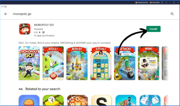 install monopoly go on bluestacks