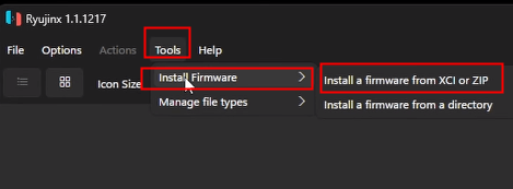 install product firmware