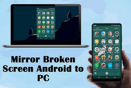 vizualizare și control ecran Android spart pe PC