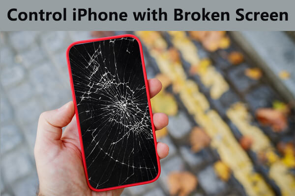 broken iphone screen