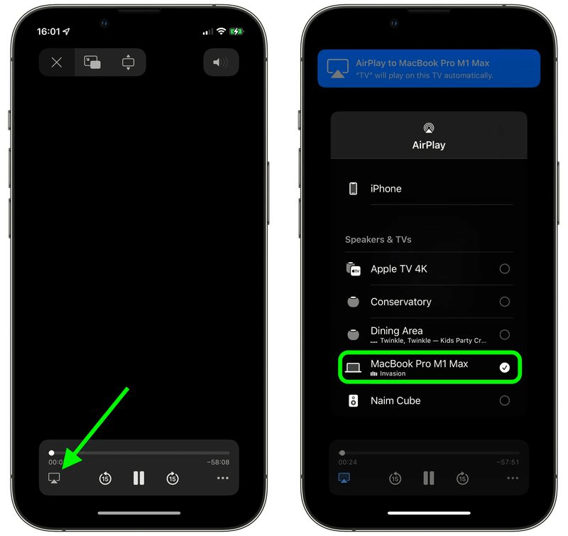 mirror iphone to macbook using airplay