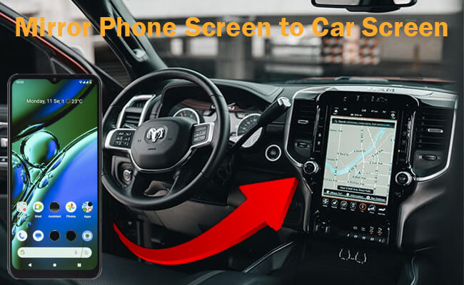 mirror phone to car screen