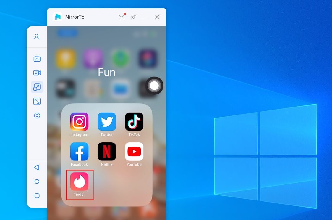 mirror tinder on pc