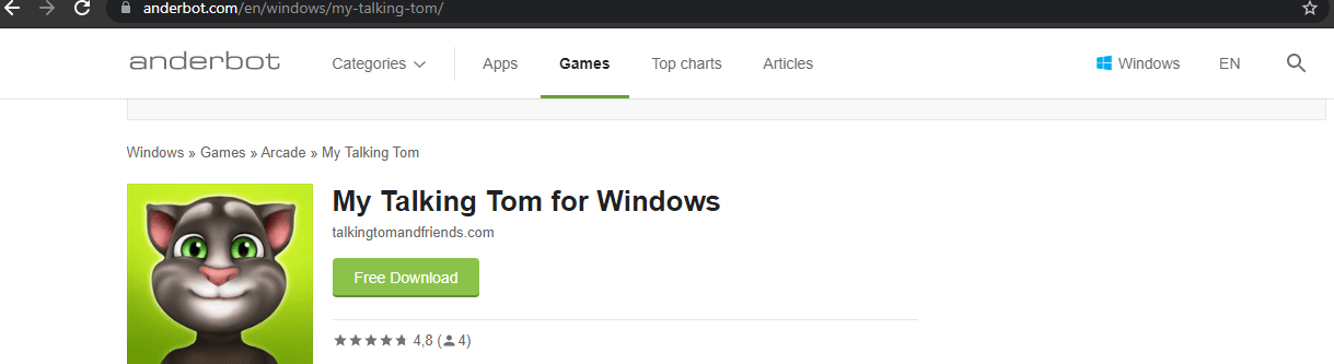 My talking tom for windows