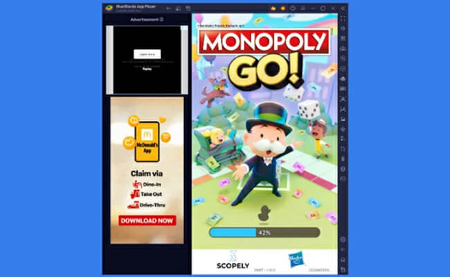 play monopoly go using bluestacks