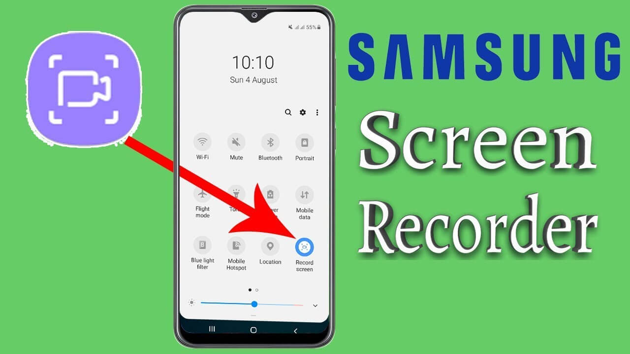 screen recorder option in samsung a21s