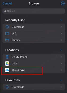 save videos to icloud drive