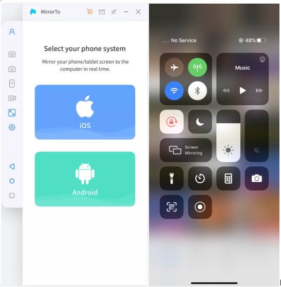 screen mirroring iphone to pc