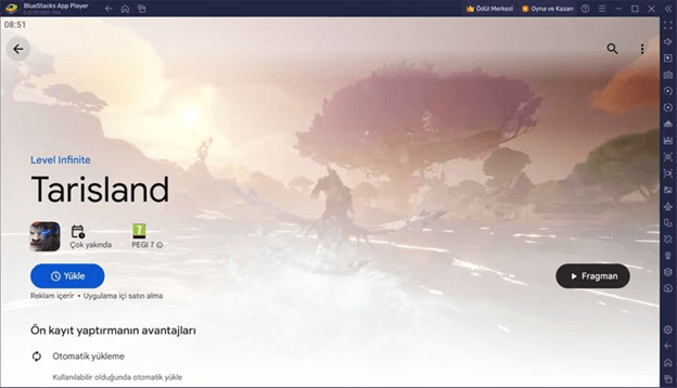 search and install tarisland on bluestacks