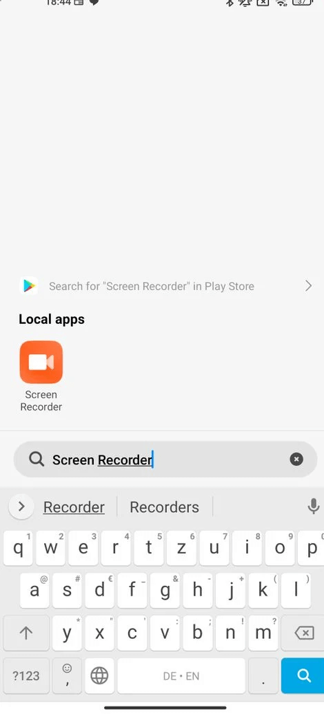 select the sound you want to record