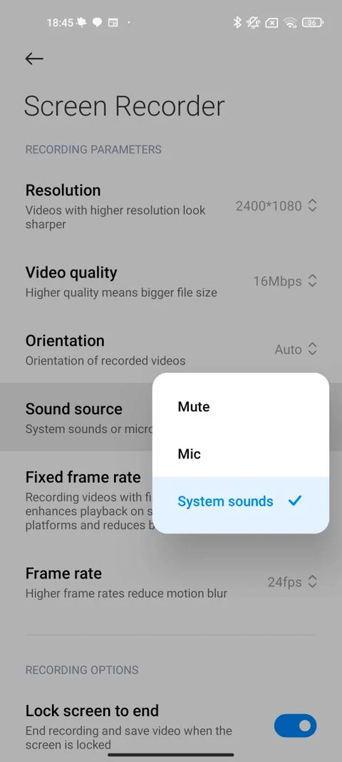 select system sound source