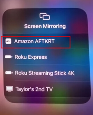 select your tv airplay