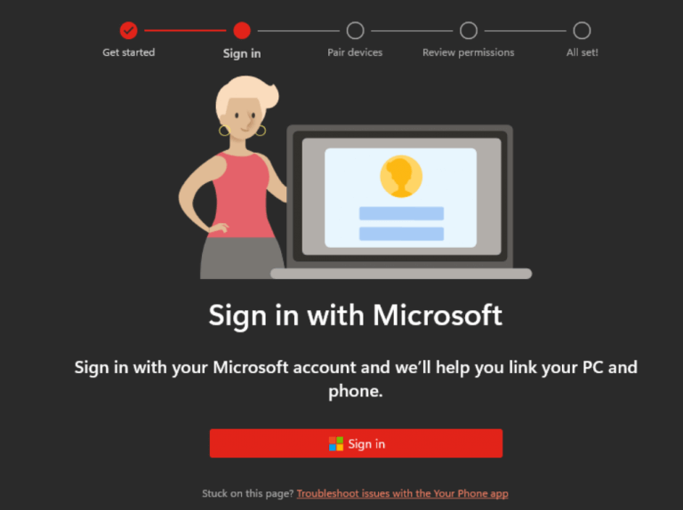 sign in with microsoft