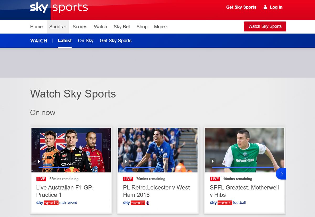 skysports is a sportsurge alternative