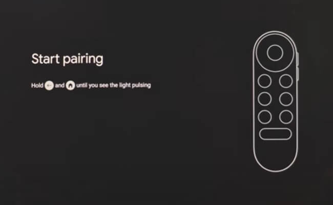 start pairing chromecast