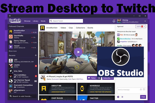 stream desktop to twitch