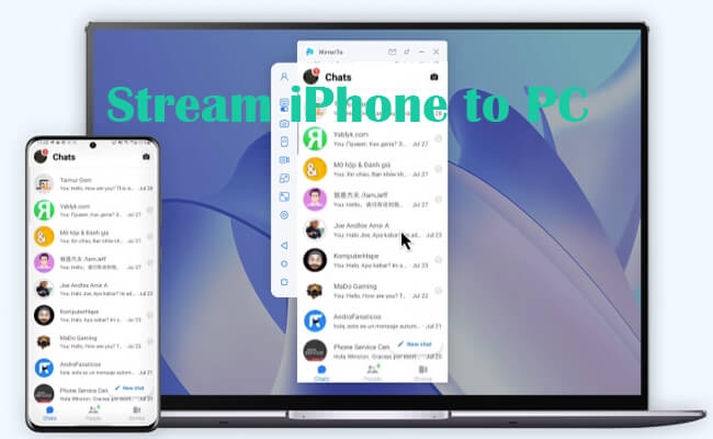 stream iphone to pc