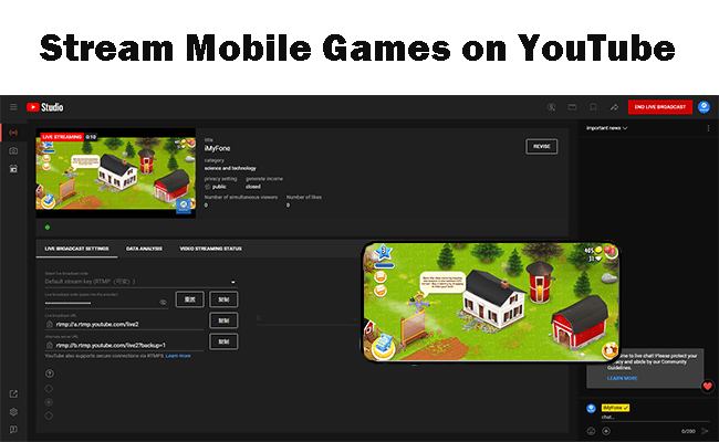 stream mobile screen on live streaming platforms