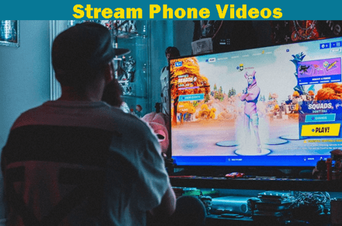 stream phone videos to pc