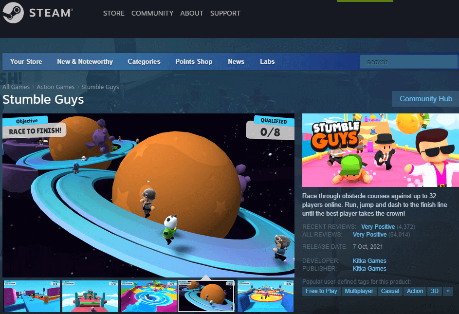 Stumble Guys no Steam