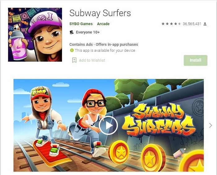Official Way to Play Subway Surfer PC Microsoft