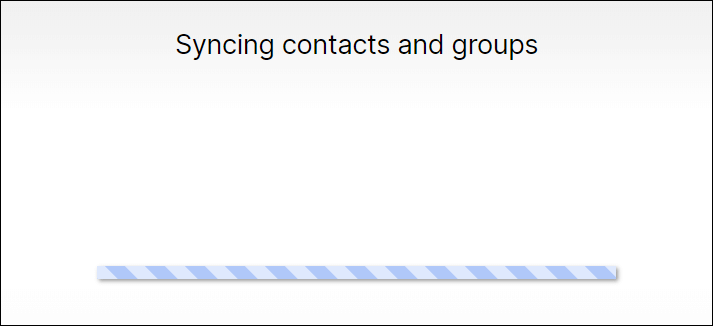 syncing contacts