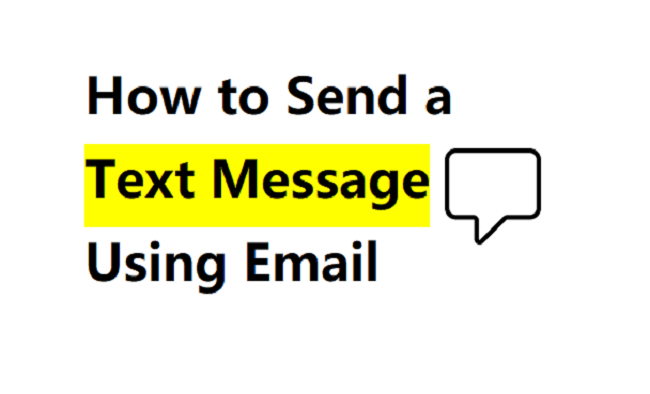 text through email