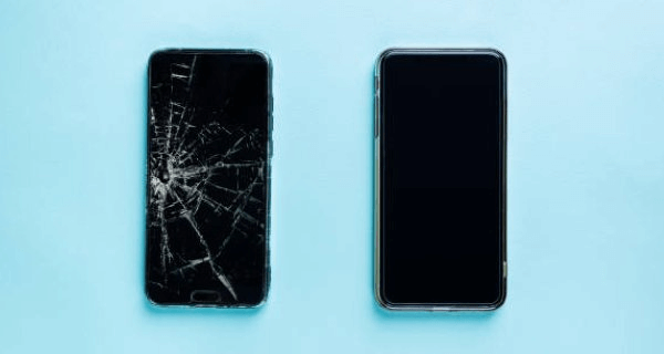 two broken screens