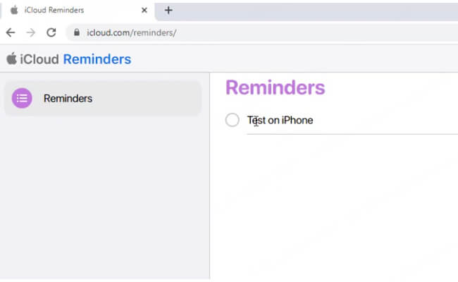 use reminders via icloud on windows