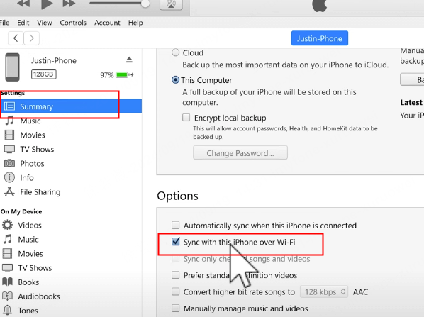 wireless video transfer between iphone pc