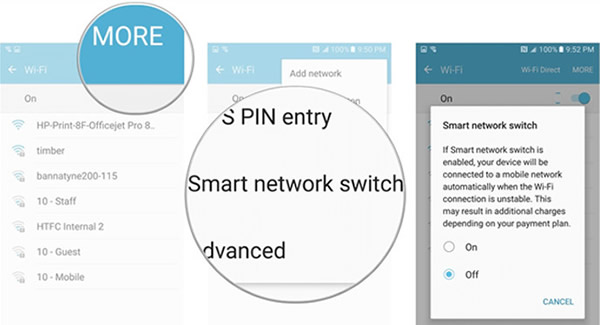 diable smart network switch on android