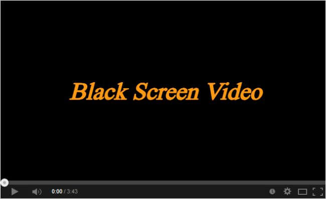 black screen video