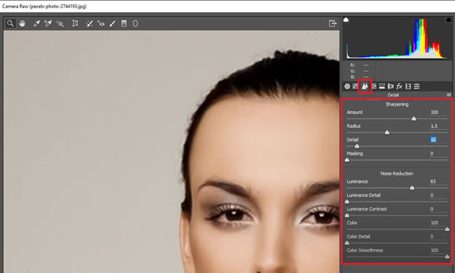 change pixelate in photoshop