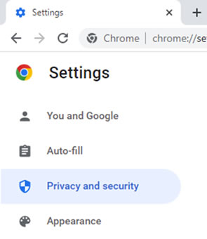 chrome privacy and security