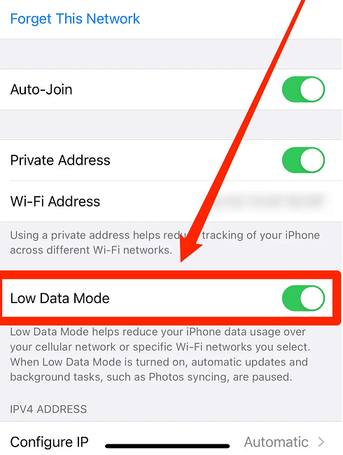 low data mode