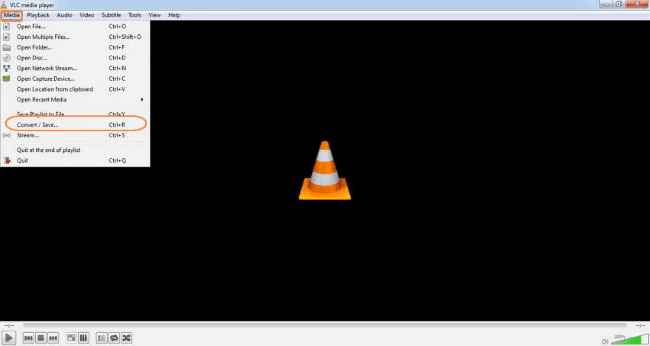 convert and save of vlc