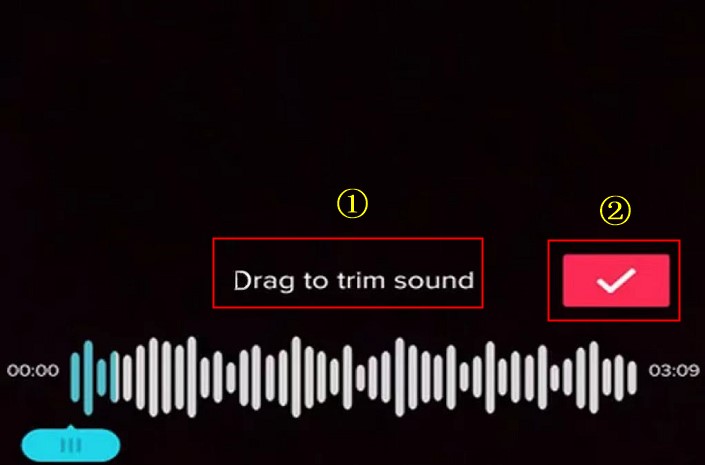 drag to trim sound