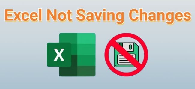 excel not saving changes
