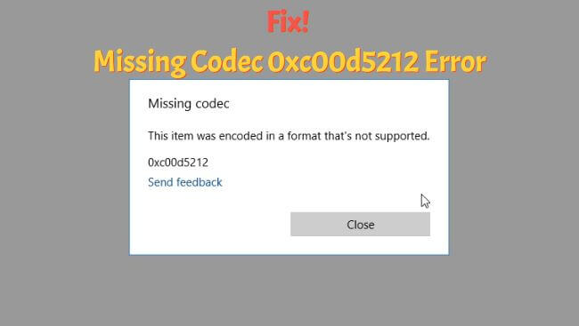 fix 0xc00d5212 error