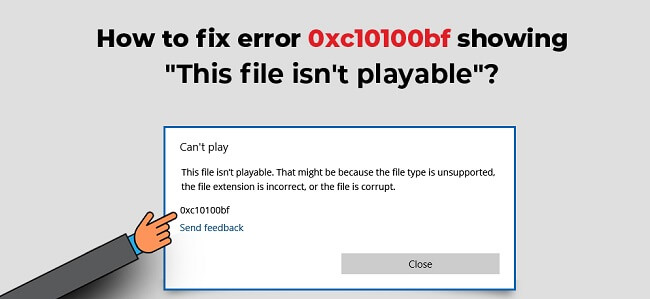 fix error 0xc10100bf