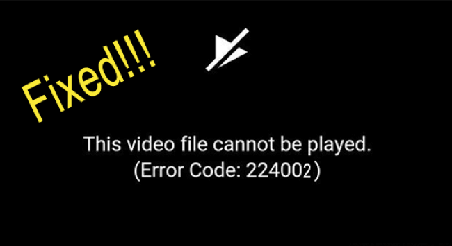 fix error code 224002